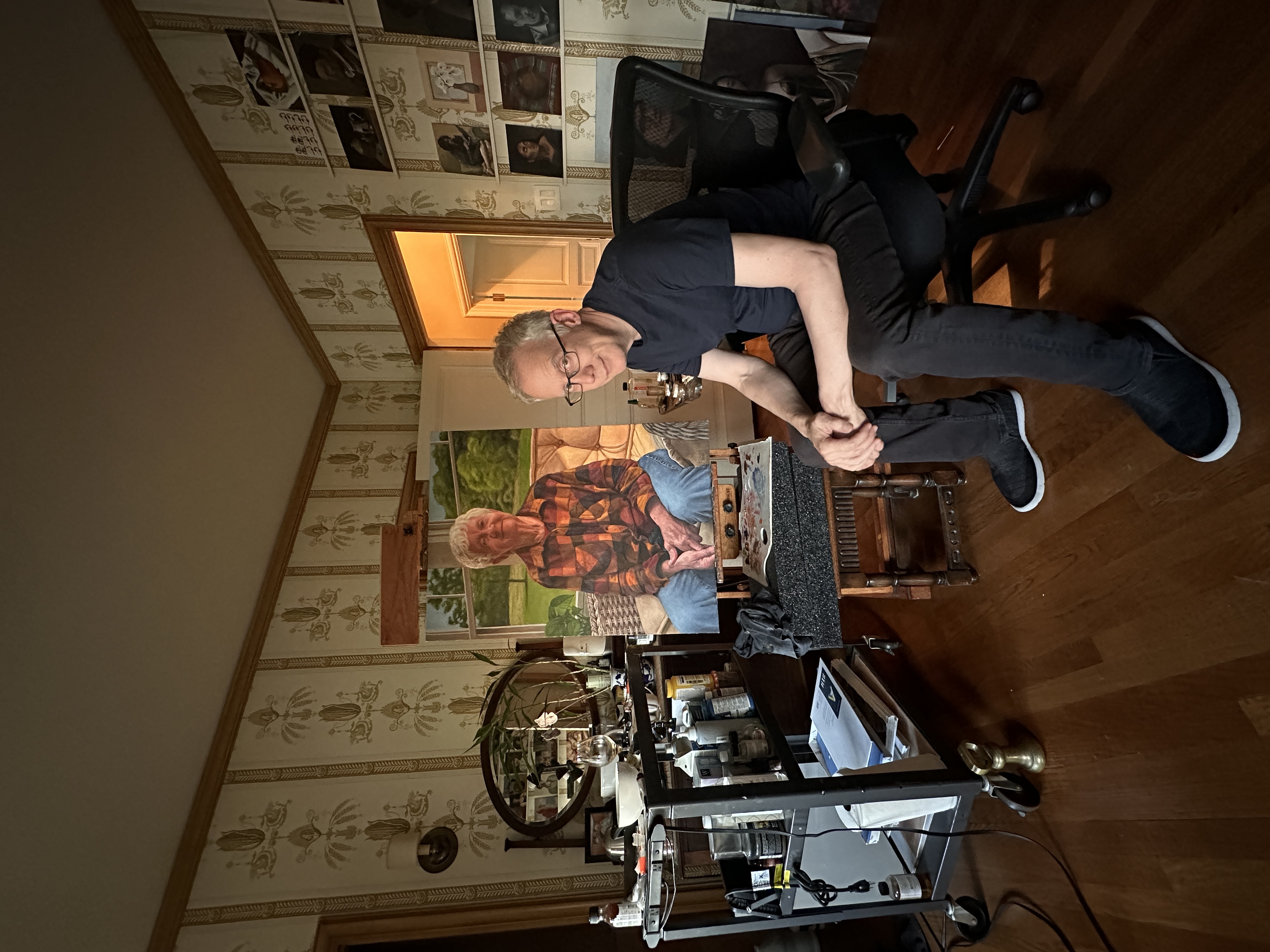 Andrew Conru in his art studio
