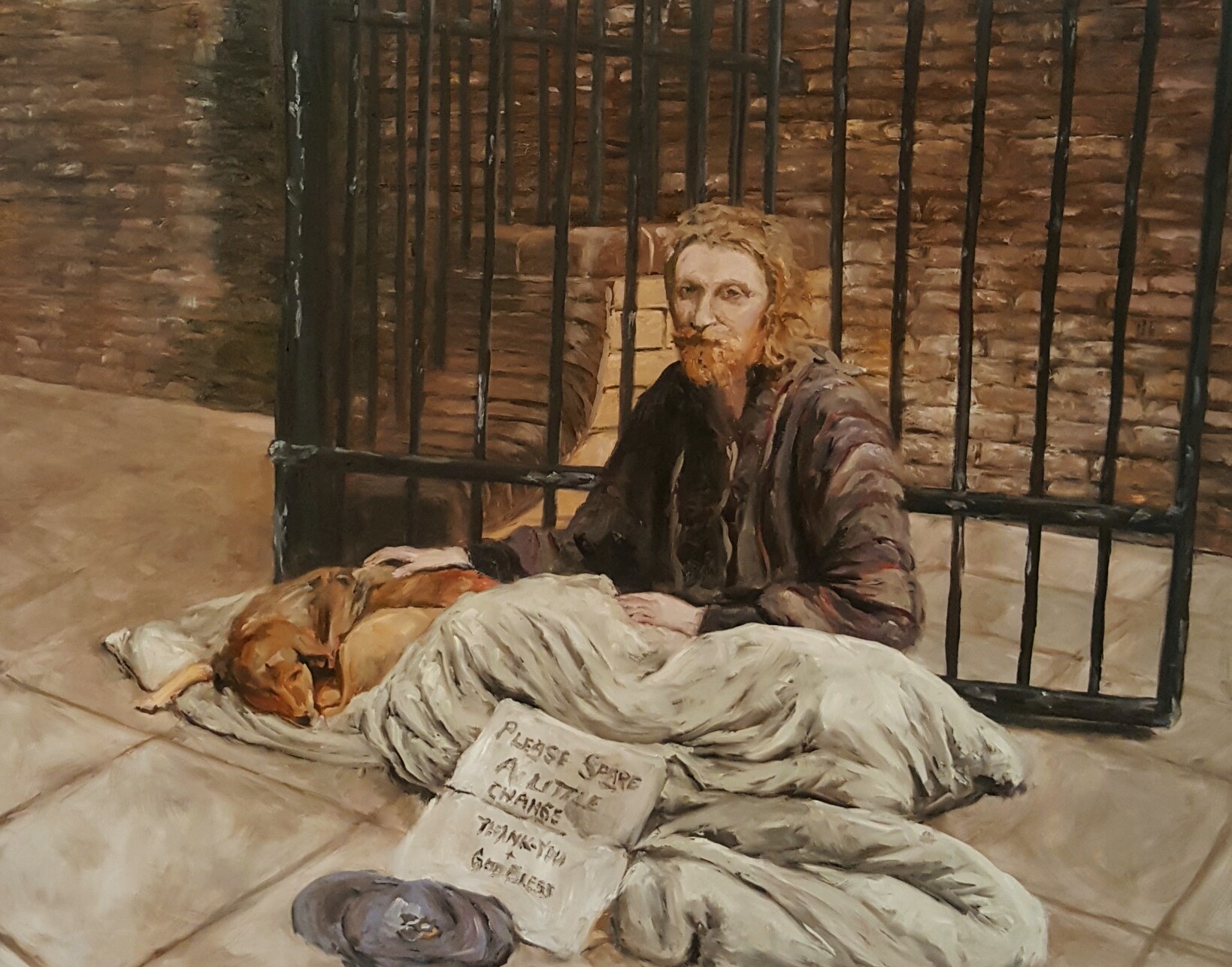 Homeless and Dog