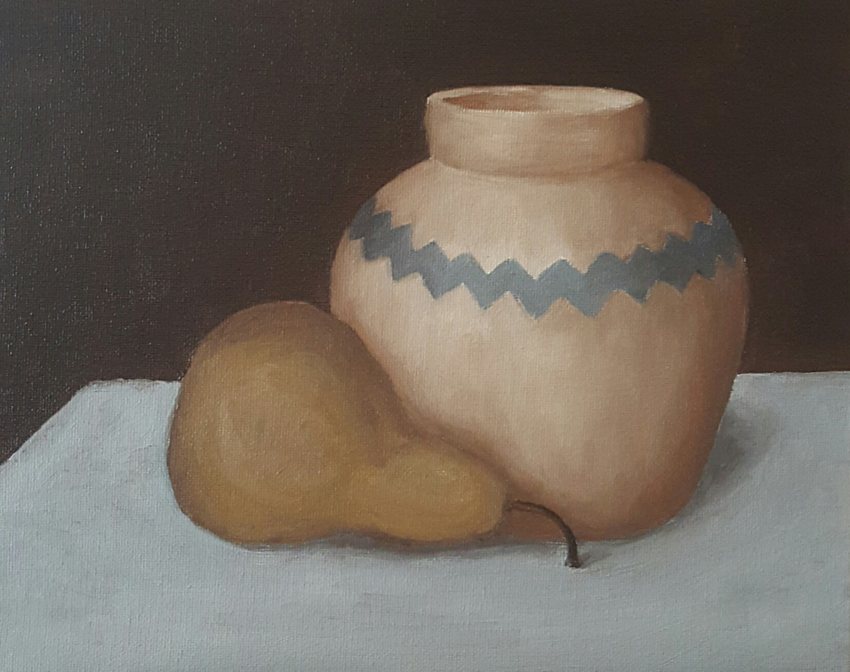 Pear and pot