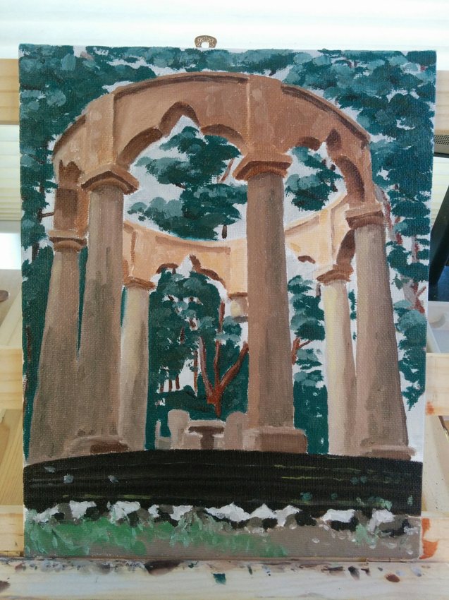 Stone gazebo