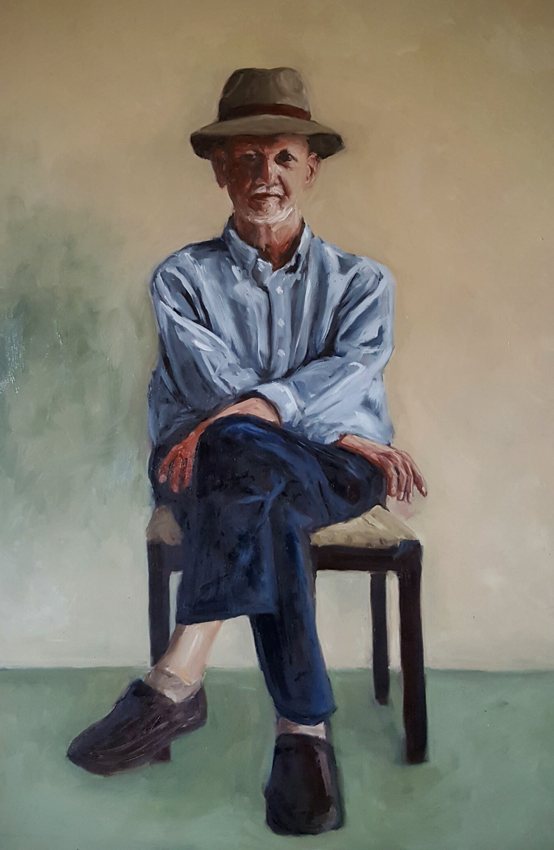 Seated man