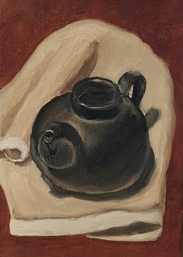 Black tea pot