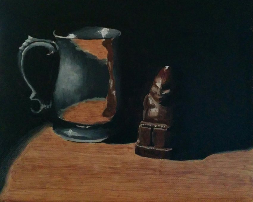 Metal cup and ape bank