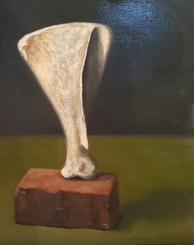Cow bone on a brick – final