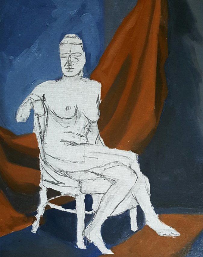Blue/Orange figure study day one