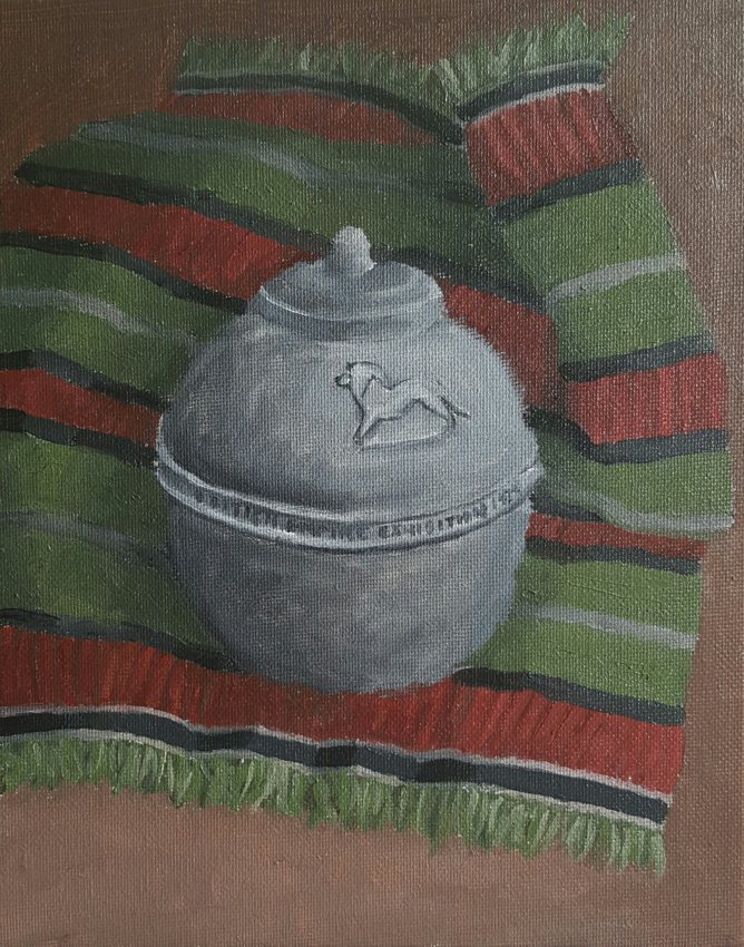 Tea caddy color progress