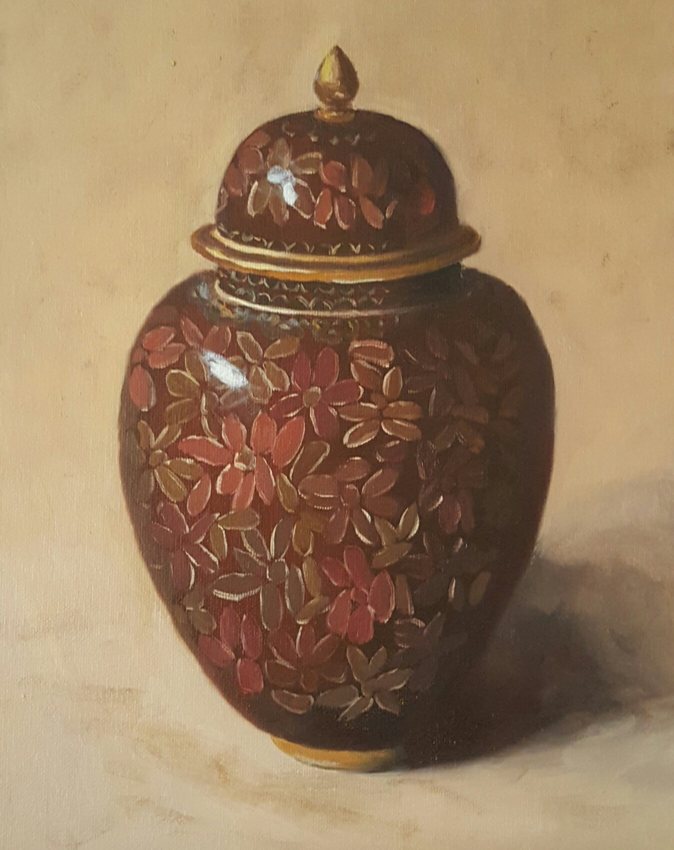 Cloisonne jar