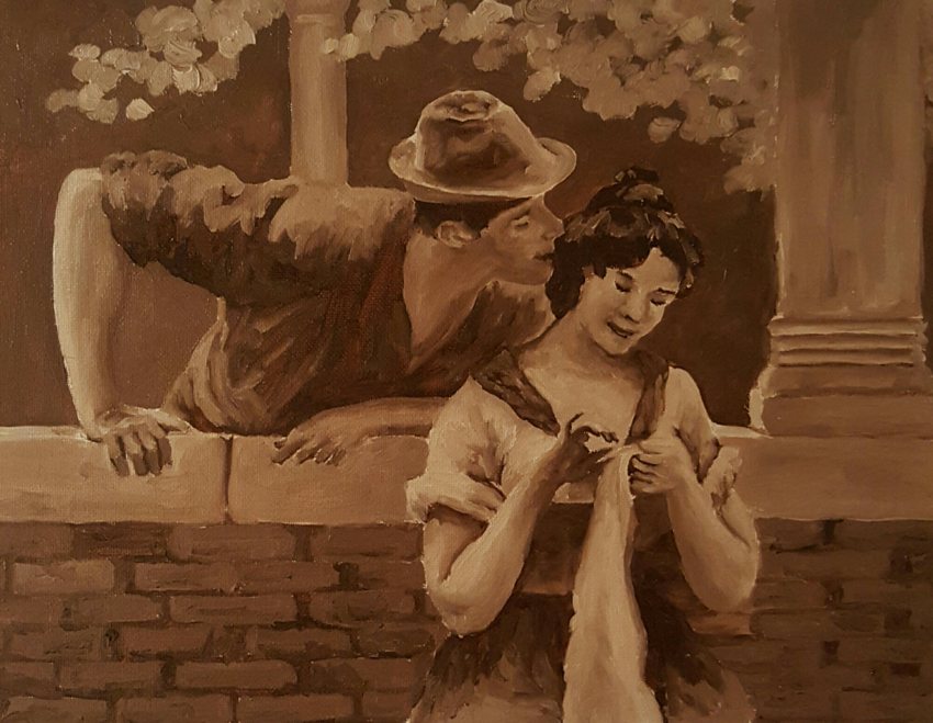 Venetian couple underlayer