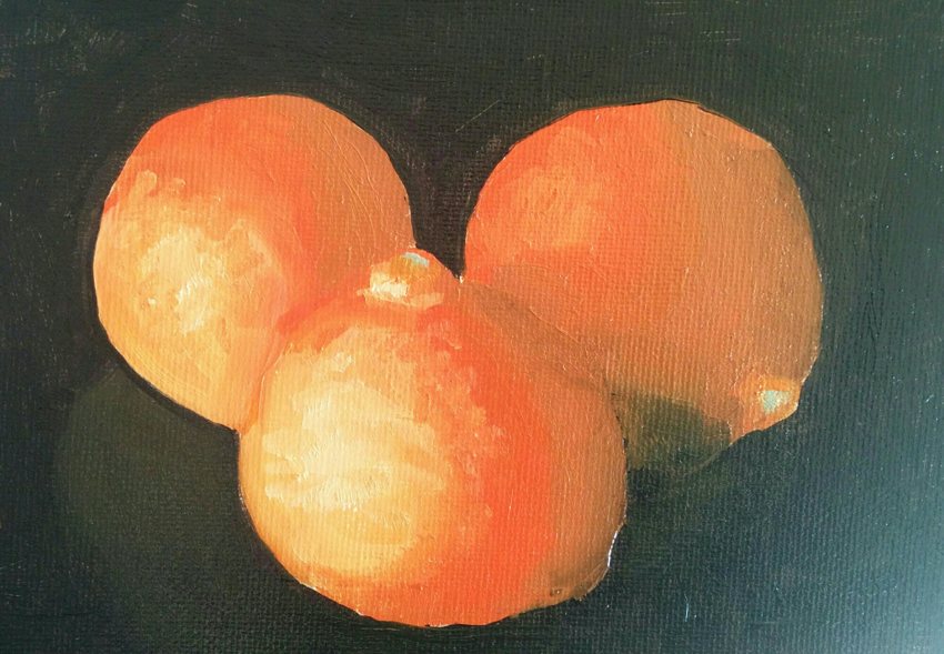 Three oranges