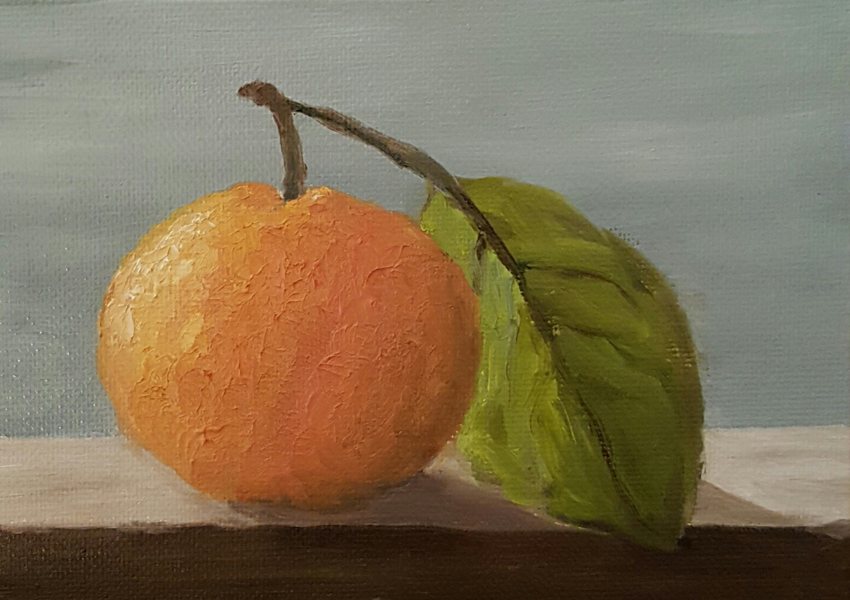 Orange and leaf