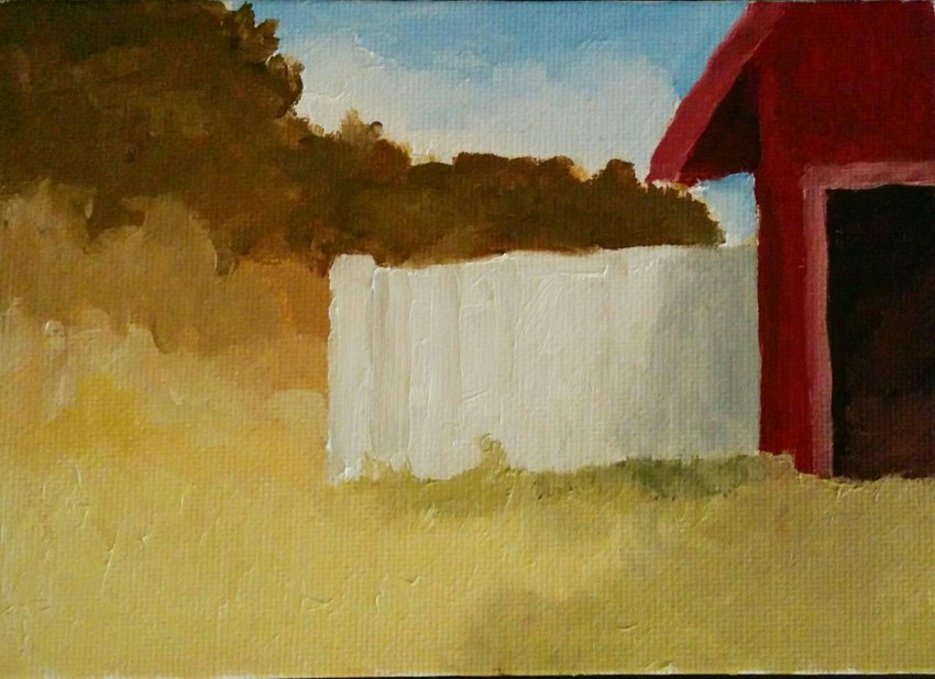 Fence and trees