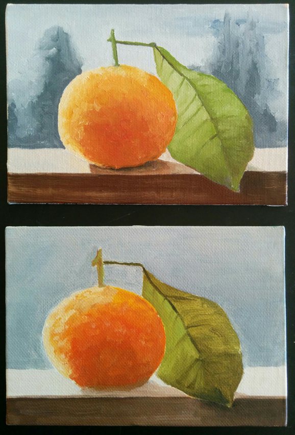 Orange and leaf 2